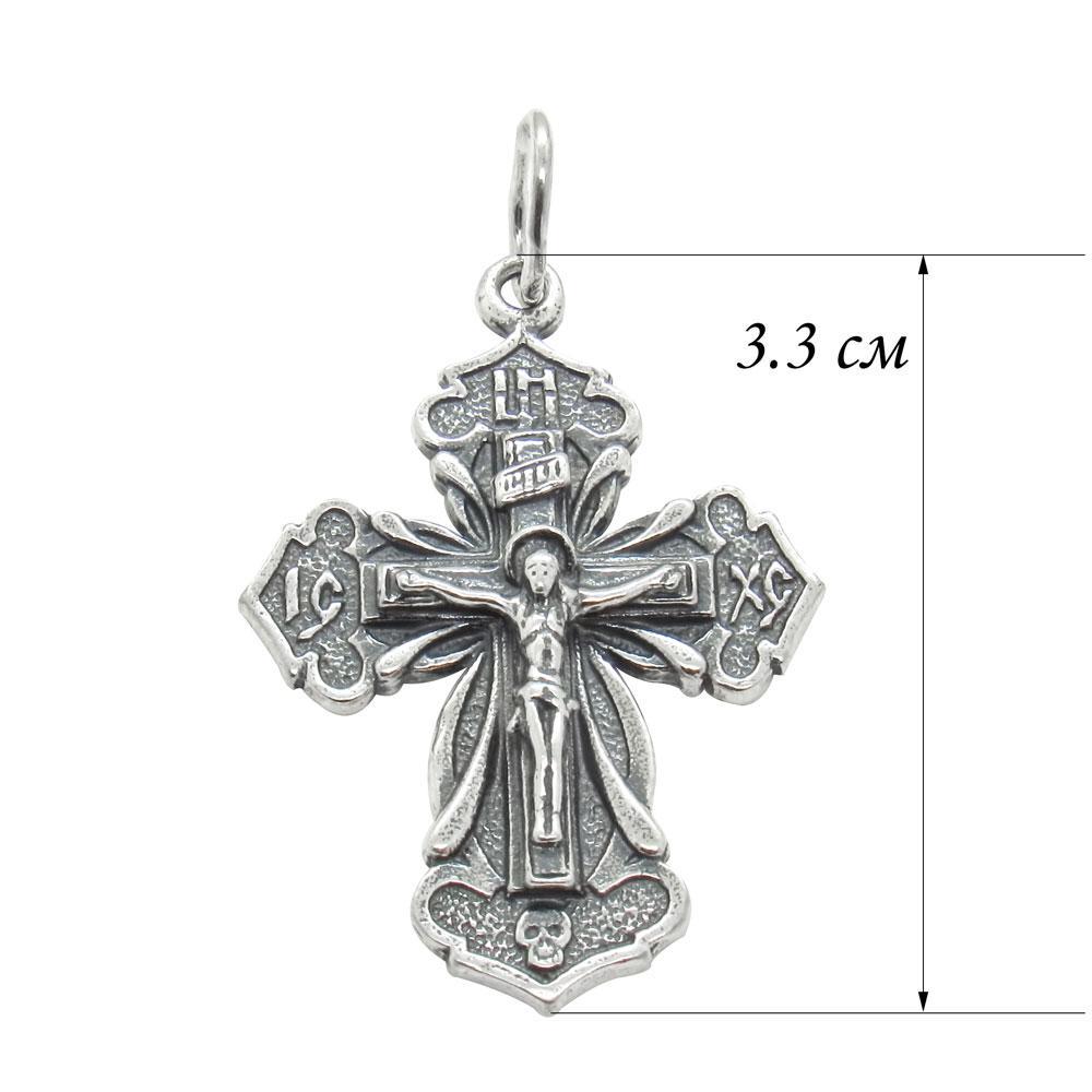 Срібний християнський підвіс Хрестик 4 (1137293071) - фото 2 Срібний християнський підвіс Хрестик 4 (1137293071) - фото 2