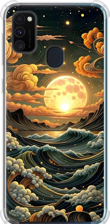 Чехол на Samsung Galaxy M30s 2019 Арт волны (6332sp-1774-42517)