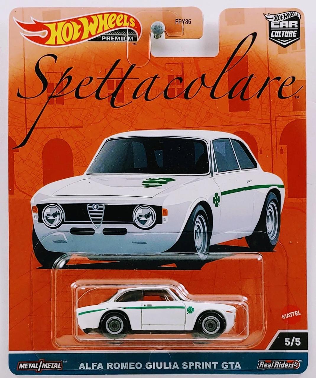 Игрушечная машинка Hot Wheels Premium Alfa Romeo Giulia Sprint GTA 2023 Spettacolare 5/5 Car Culture (HKC50)