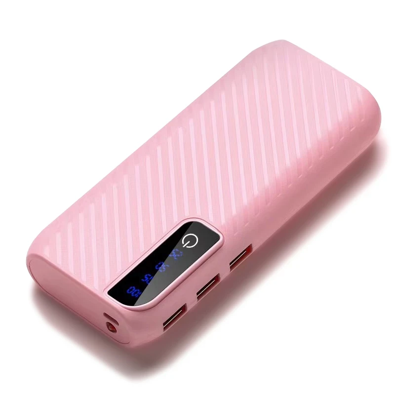 Повербанк Fashion 50000 mAh LED-дисплей 3 USB-выхода Розовый (LM-122-3053R)
