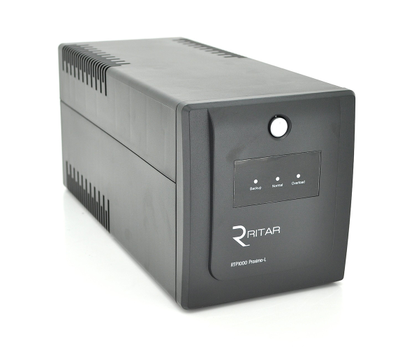 Источник бесперебойного питания Ritar RTP1000 Proxima-L 600W 4xSCHUKO 12V 7 Ah Black (RTP1000L)