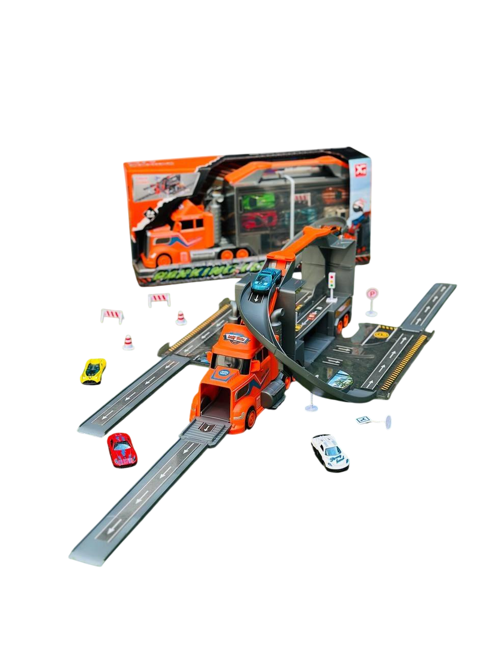 Автотрек-паркінг для машинок іграшковий Автовоз-трейлер із треком (2688229856) Автотрек-паркінг для машинок іграшковий Автовоз-трейлер із треком (2688229856)