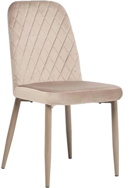 Стул для кухни Vetro Mebel N-44 металл/ткань велюр Капучино (N-44-cappuccino-velur/cappuccino)