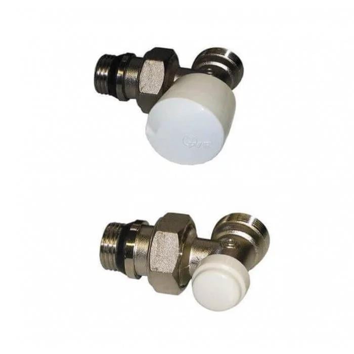 Комплект радіаторних кранів IVR кутовий ЗР 1/2"х16 мм (154005160+154105160) Комплект радіаторних кранів IVR кутовий ЗР 1/2"х16 мм (154005160+154105160)