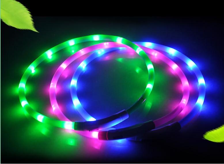 Нашийник що світиться для собак на USB 50 см Синій (1T0651) - фото 5 Нашийник що світиться для собак на USB 50 см Синій (1T0651) - фото 5