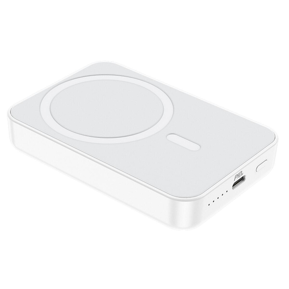 Портативний зарядний пристрій Borofone BJ25W Reach 8000 mAh PD 20W Magnetic Wireless Fast Charging White (10258858) Портативний зарядний пристрій Borofone BJ25W Reach 8000 mAh PD 20W Magnetic Wireless Fast Charging White (10258858)