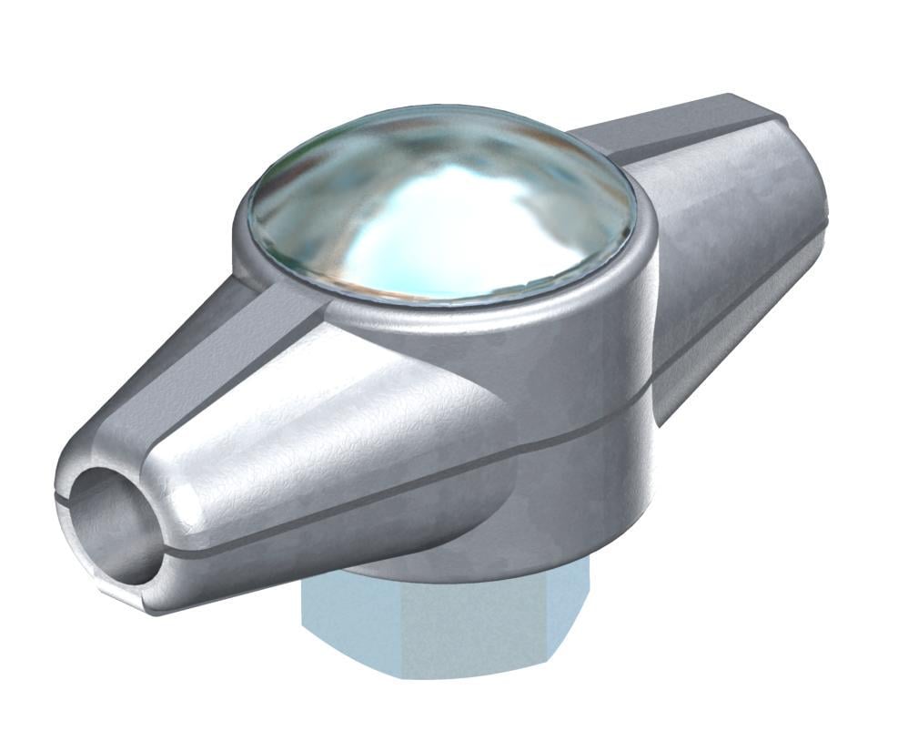 Поздовжній з'єднувач OBO bettermann ø 8 мм для круглого провідника оцинкована сталь (5329078)