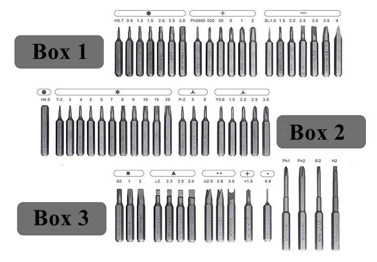 Набір насадок Wowstick X3 для Wowstick (19357) - фото 3