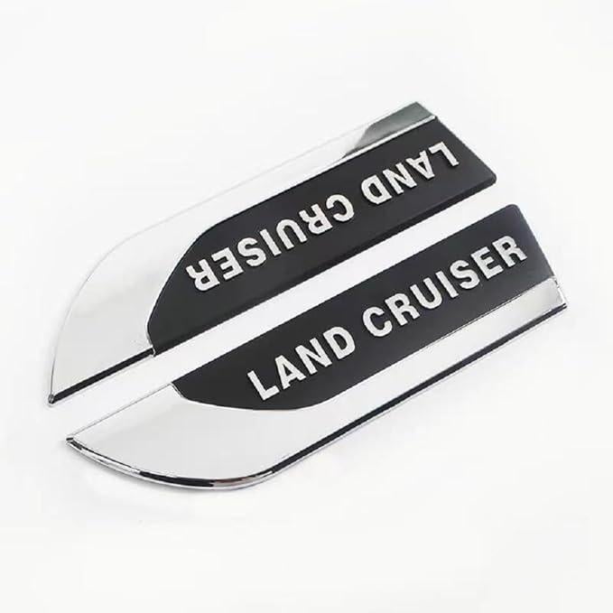 Емблема на крила Land Cruiser Toyota ABS 21х5,2 см Хром глянцевий (2671870359)