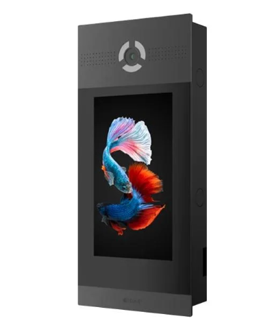 Панель виклику багатоабонентська IP BAS-IP AA-14FB з розпізнаванням облич і зчитувачем UKEY для IP-домофонів Black (302663)