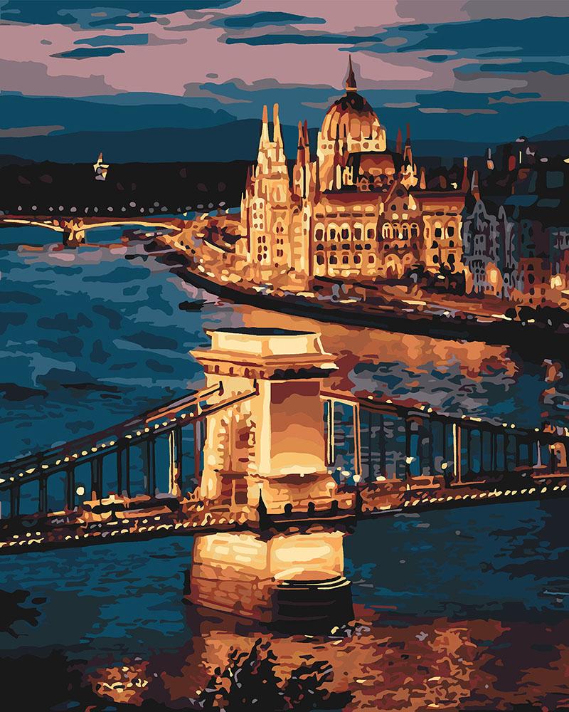 Картина по номерам Идейка Прекрасный Будапешт 40х50 см (KH3557)