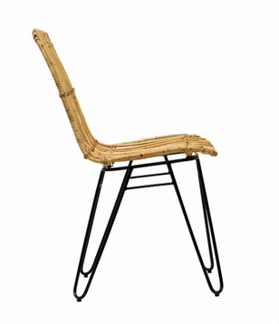 Стул плетеный Коста из ротанга на металлических ножках (sk10861) - фото 3 Стул плетеный Коста из ротанга на металлических ножках (sk10861) - фото 3