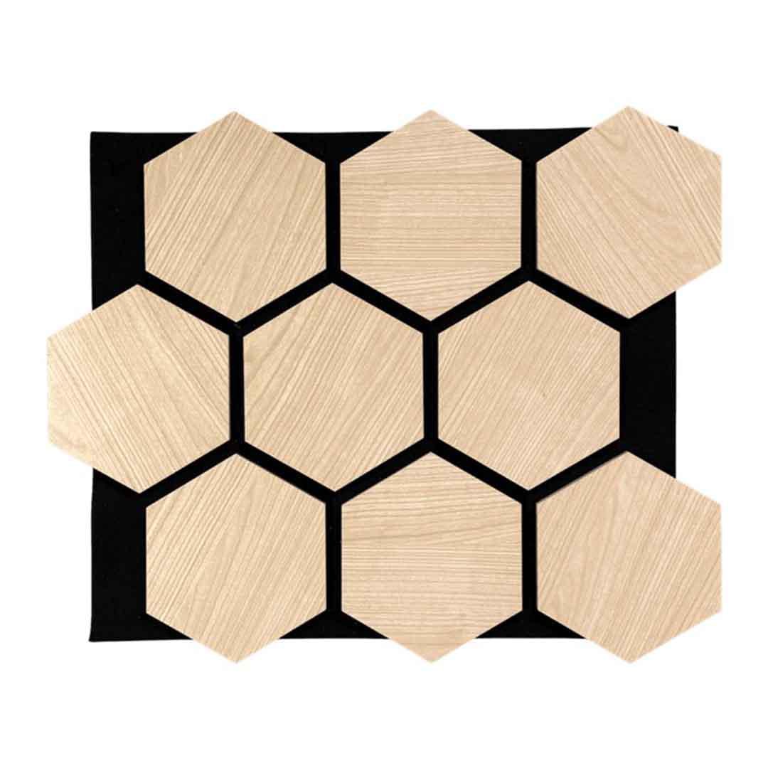 Панель стеновая акустическая реечная Neman Соты 579х707х17 мм