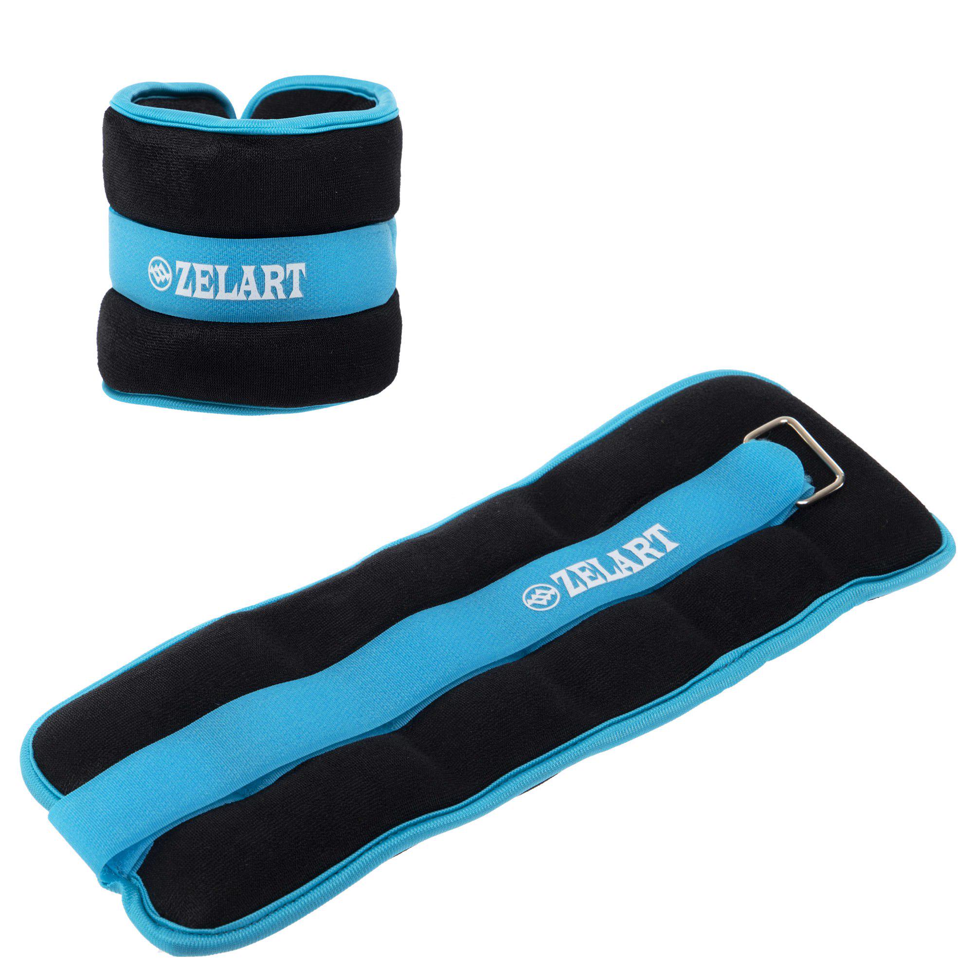 Обтяжувачі-манжети для рук та ніг Zelart Pro 2х1 кг Синій (FI-2502-2_Синий) - фото 1 Обтяжувачі-манжети для рук та ніг Zelart Pro 2х1 кг Синій (FI-2502-2_Синий) - фото 1
