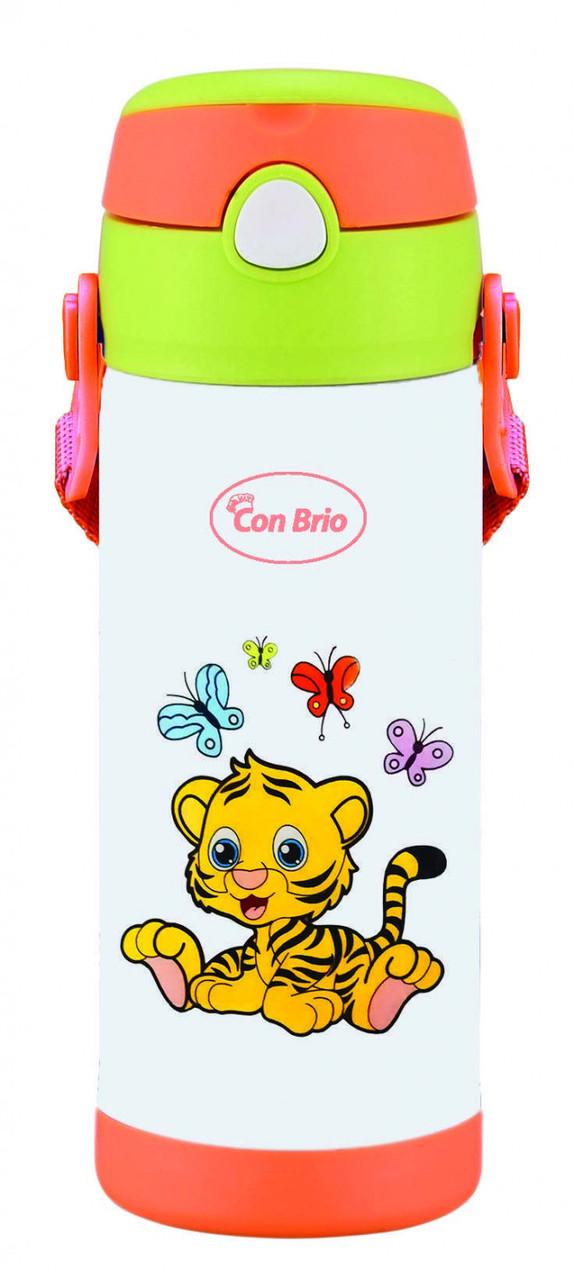 Термос питьевой Con Brio Тигр из нержавеющей стали 0,35 л (CB-391)