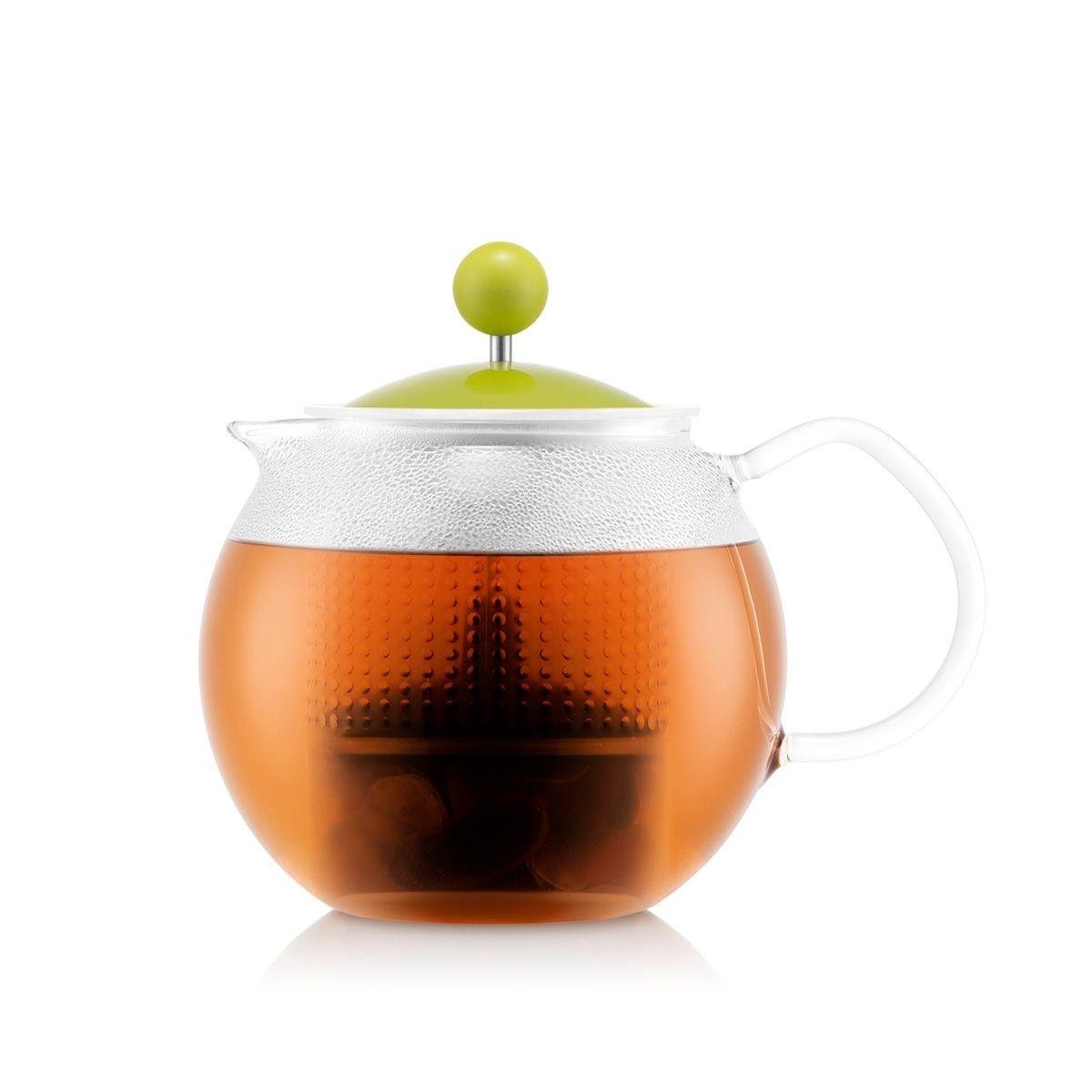 Чайник BODUM Assam с заварочным фильтром и цветной пластиковой крышкой 500 мл (1823-565B)