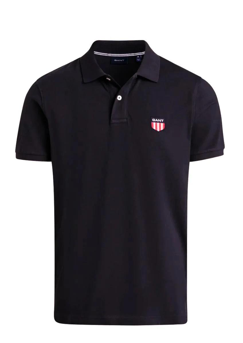 Поло мужское Gant Shield Pique Sleeve Polo GT-9768BL L - фото 1