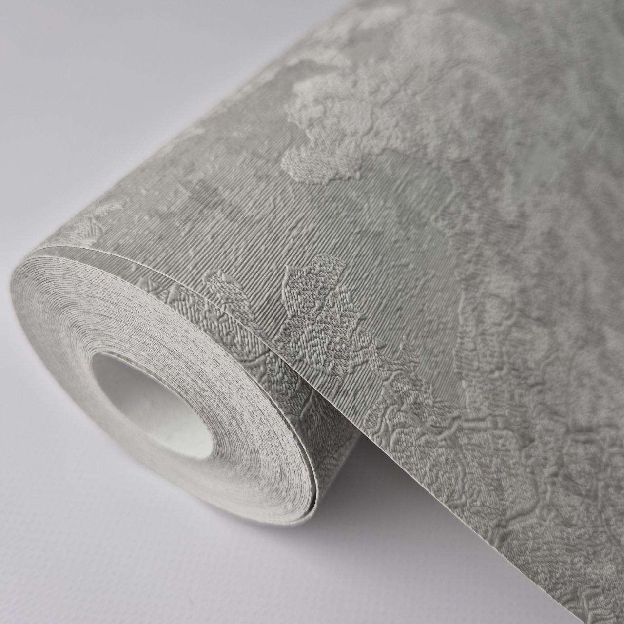 Обои виниловые Sintra 158-19 с рельефным рисунком для гостиной/спальни/кабинета 1,06x10,05 м Серый (2759121096) - фото 5