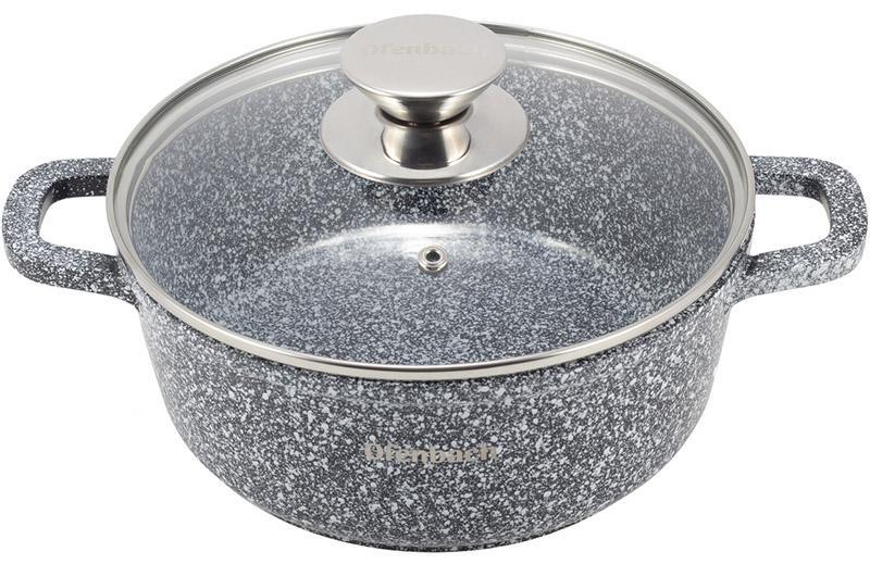 Каструля Ofenbach Snow Marble індукційна з антипригарним покриттям 6,5 л