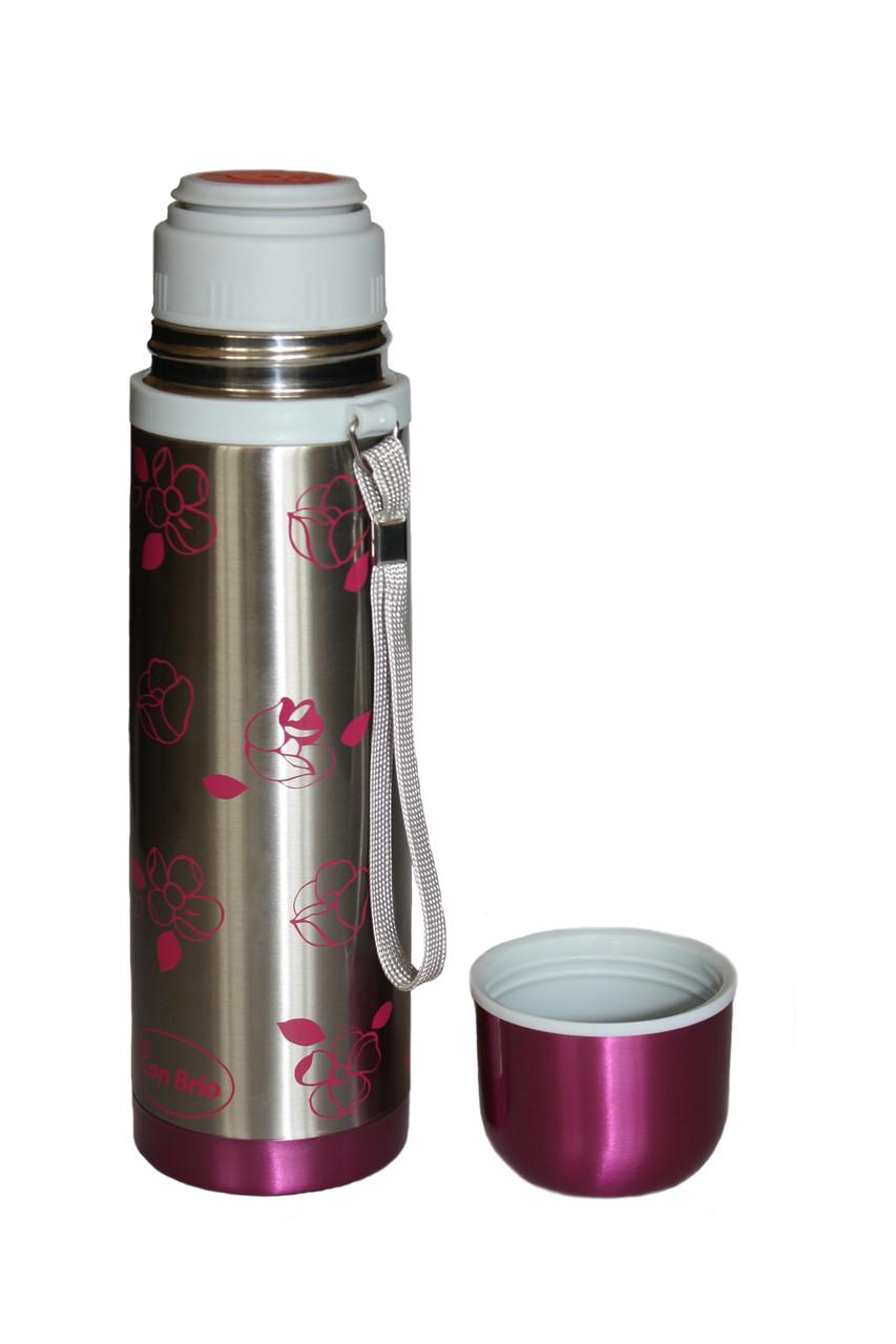 Термос питний Con Brio з нержавіючої сталі 0,5 л (CB-318) - фото 2 Термос питний Con Brio з нержавіючої сталі 0,5 л (CB-318) - фото 2