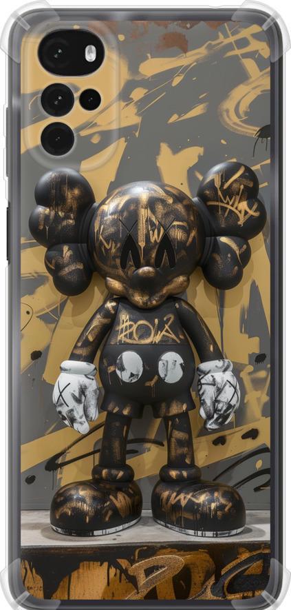 Чехол на Motorola G22 Bronze kaws (6097sp-2681-42517)