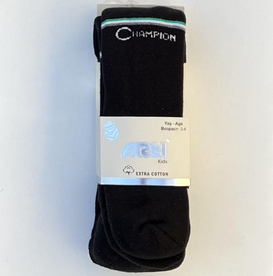 Колготы детские махровые для мальчиков Arti однотонные Champion 80-92 см Черный (AR350158B)