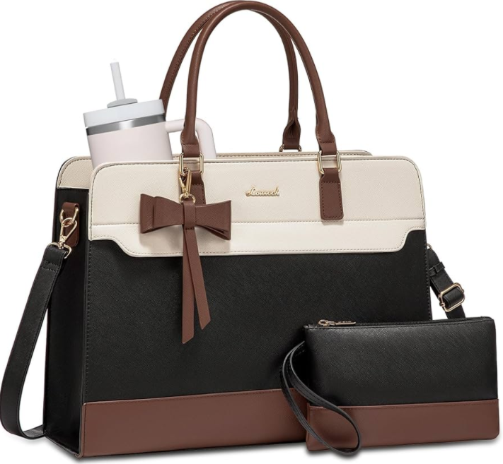 Сумка для ноутбука LOVEVOOK 2в1 с косметичкой экокожа 15,6" (LV-TOTE-156)