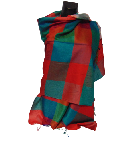 Шарф Butef Клетка 046 Разноцветный (1749139263)