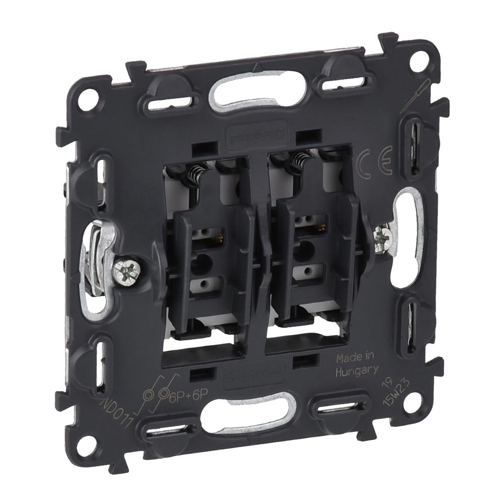 Механизм выключателя Legrand Valena Life-Allure двухклавишный (752018)