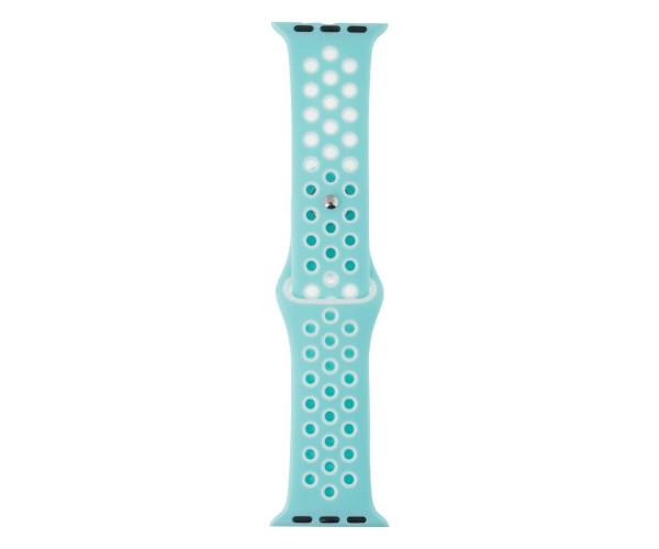 Ремешок Silicone для Apple Watch/Protect Case 21 38/40 мм Turquoise/White