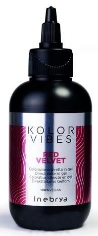 Окрашивающий гель для волос Inebrya Kolor Vibes Direct Color in Gel s Red velvet Красный вельвет 150 мл