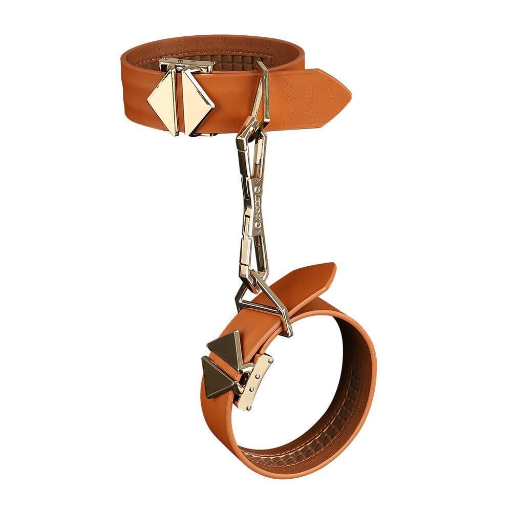 Наручники LOCKINK Wristcuffs/Anklecuffs Set Brown (2395658927)