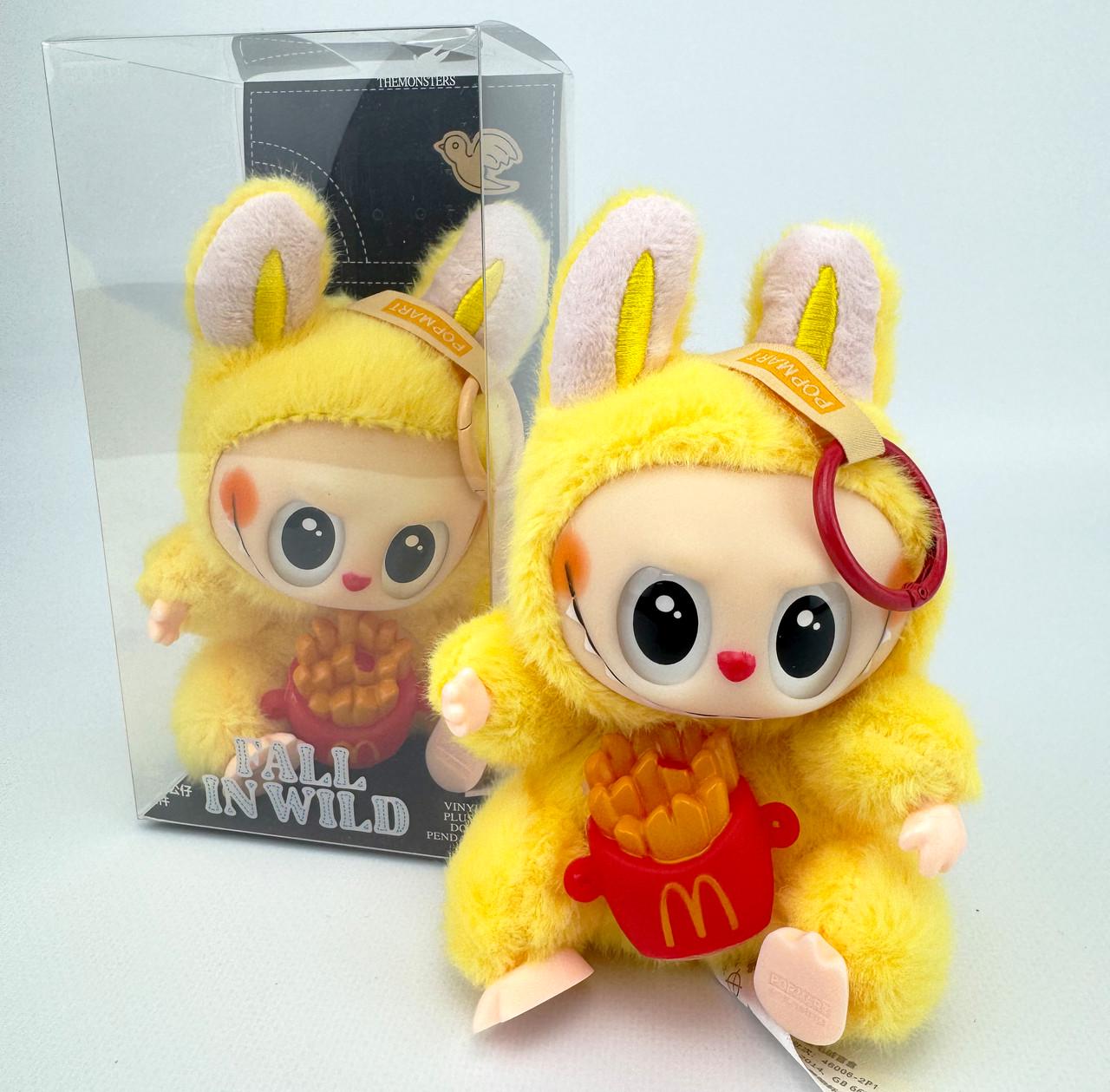 М'яка іграшка-брелок Лабубу 16 см Жовтий (27876675) - фото 3 М'яка іграшка-брелок Лабубу 16 см Жовтий (27876675) - фото 3