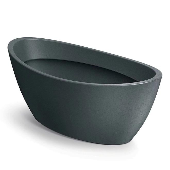 Горшок пластиковый Aria Oval 60 см Графитовый (ST01219) Горшок пластиковый Aria Oval 60 см Графитовый (ST01219)