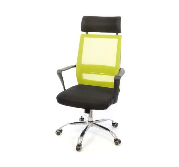 Кресло офисное АКЛАС Крокус CH TILT Черный/Салатовый (1611375)