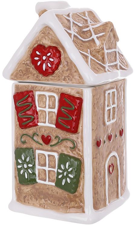 Банка керамічна для солодощів Пряничний будиночок 1000 мл