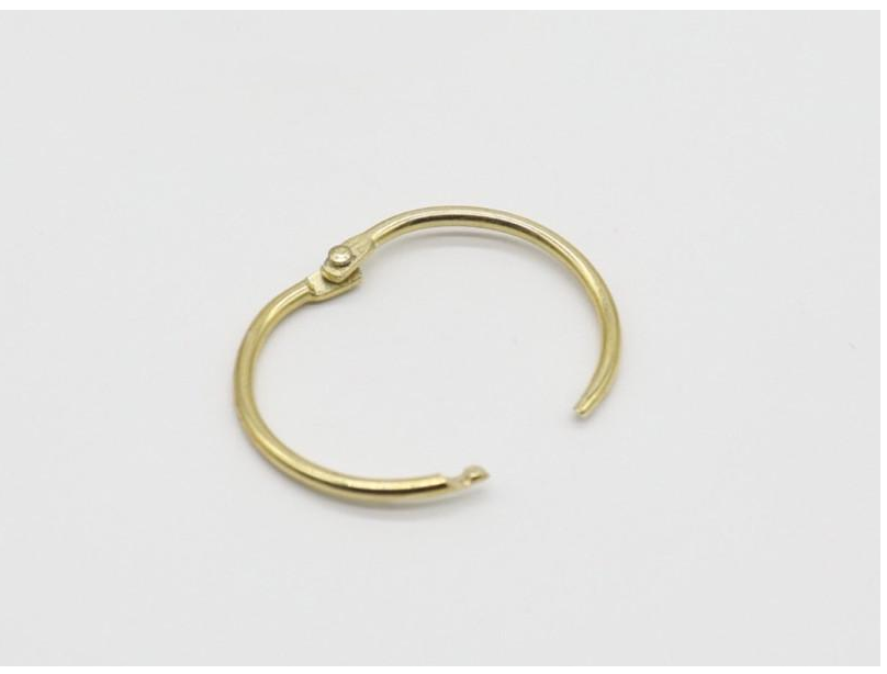 Кольцо для ключей самозажимное 35 мм Золотой (465443443)