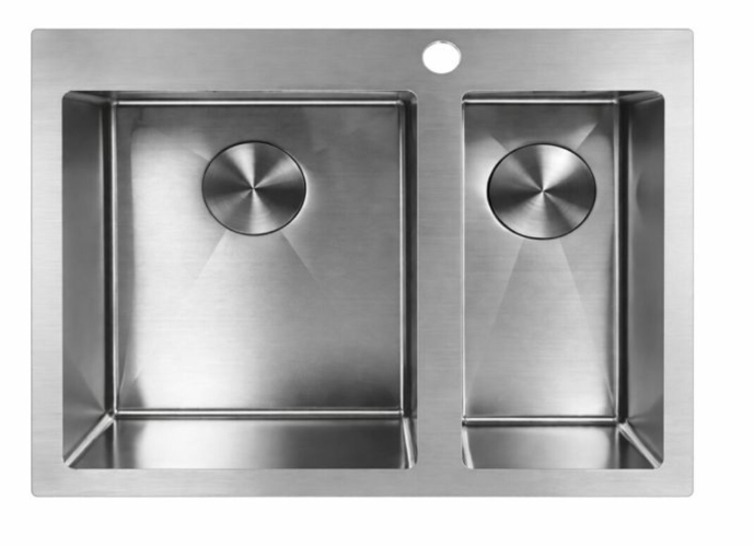 Мойка Valeso Handmade 60х50 см PVD нержавеющая сталь 3,0/0,8