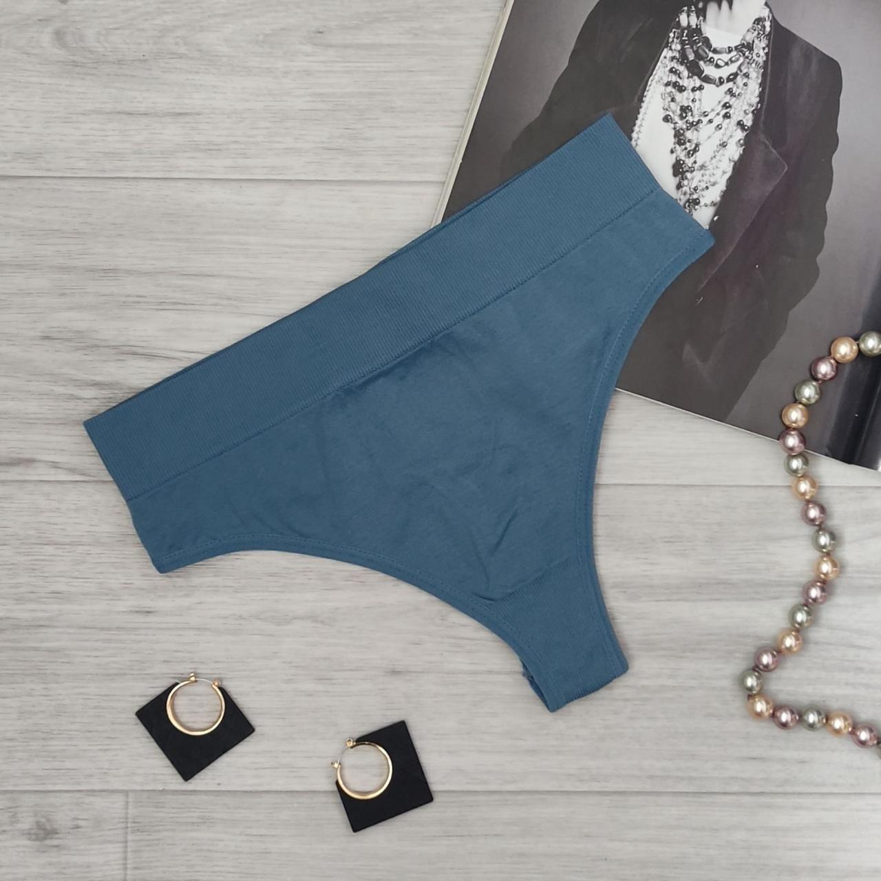 Комплект нижньої білизни в рубчик S/M Синій (1710516606) - фото 3 Комплект нижньої білизни в рубчик S/M Синій (1710516606) - фото 3