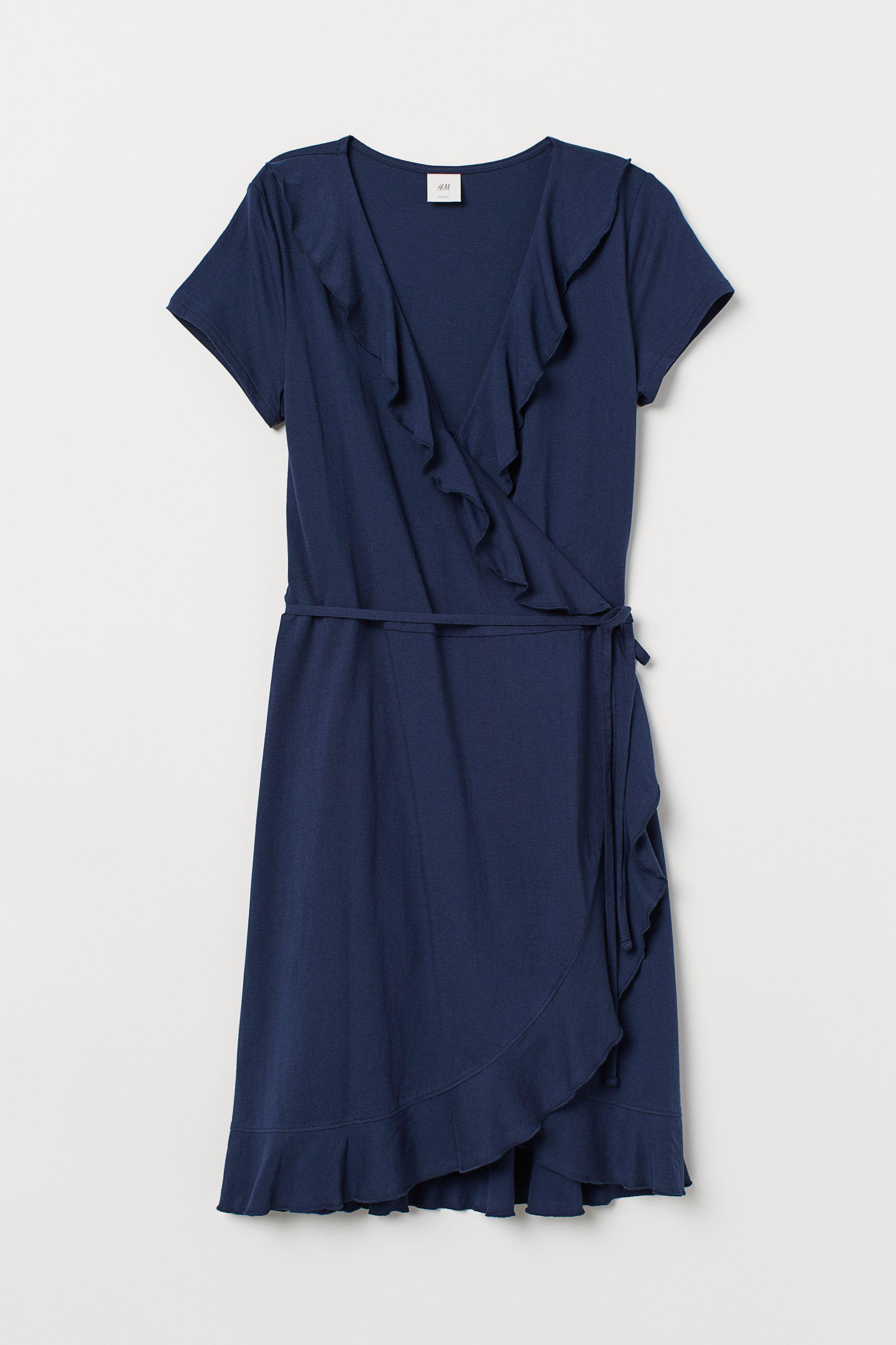 Платье H&M XS Темно-синий (7529489)