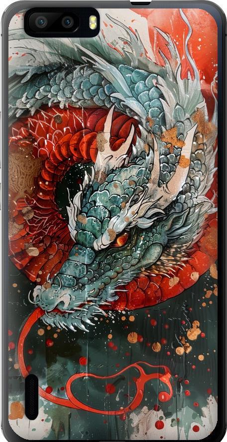 Чехол на Huawei Honor 6 Plus Стихия огня (6101u-179-42517)
