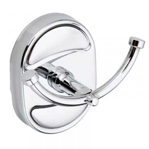 Гачок настінний Frap F1905-2 подвійний Хром (126647)