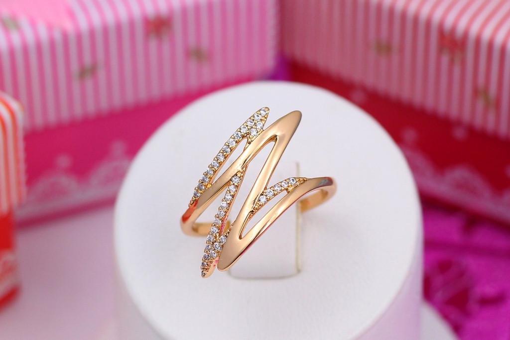 Кольцо Xuping Jewelry Молния р. 17 Золотистый Кольцо Xuping Jewelry Молния р. 17 Золотистый