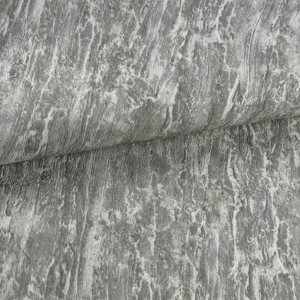 Обои виниловые Славянские обои 8714-10 10,05х1,06 м Серый с эффектом природного камня (2932880462)