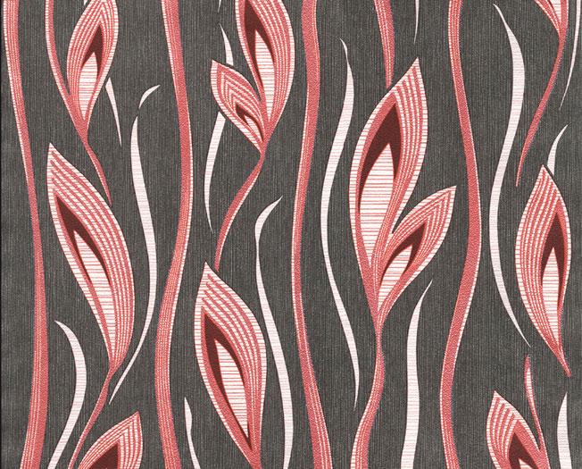 Шпалери тиснені Ексклюзив Люкс на паперовій основі 0,53х10,05 м Чорно-червоний (051-20)