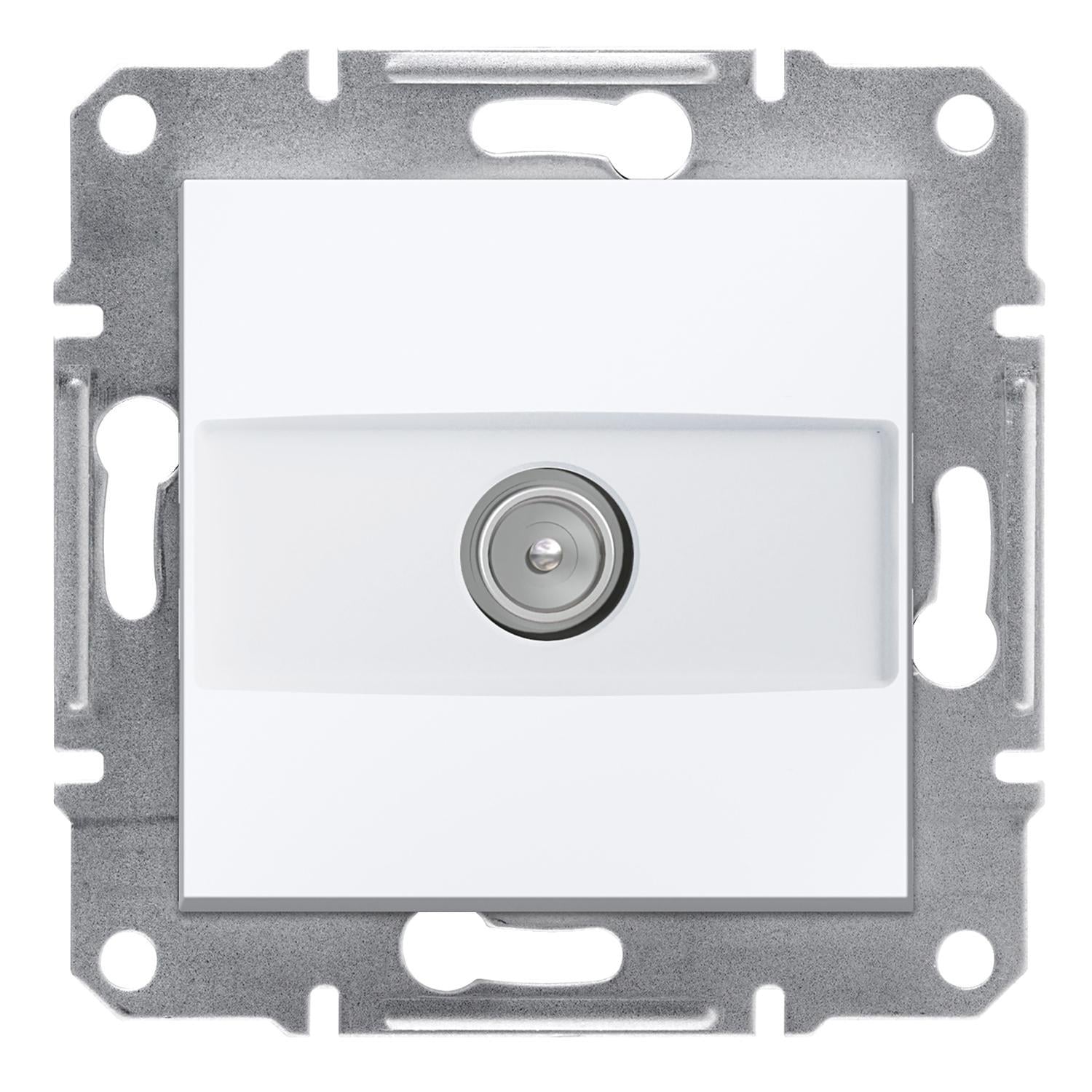 Розетка Schneider Electric Asfora TV конечная без рамки Белый (EPH3270121)