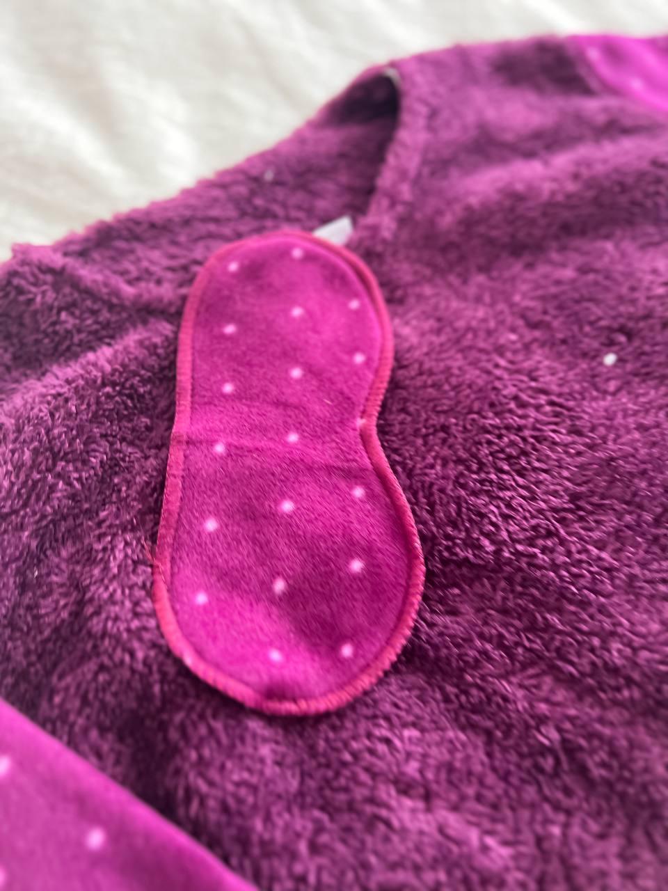 Пижама женская DO2190 на флисе с принтом XL Фиолетовый - фото 9