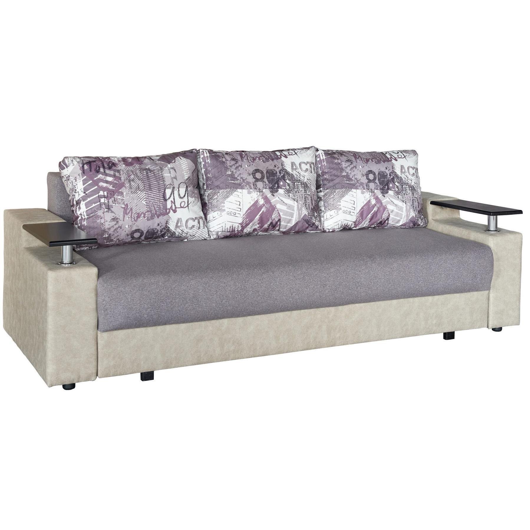 Диван раскладной Мебель-Сервис Бруно еврокнижка ДСП/металл ткань Блис фиолетовый