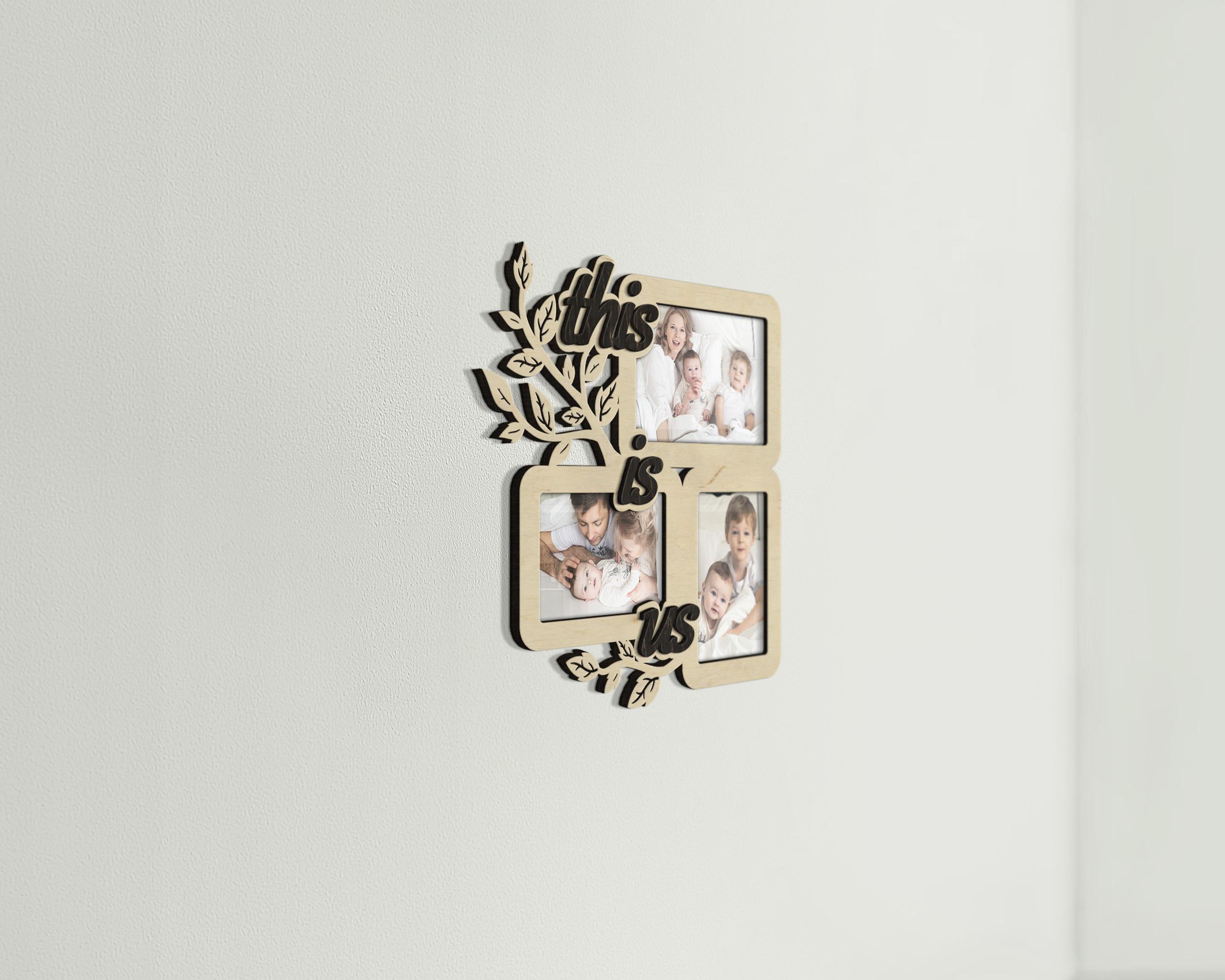 Фоторамка-колаж The Frame Depot This is us з гілочками з нанесенням напису на 3 фото Бежевий (tree_s) - фото 3 Фоторамка-колаж The Frame Depot This is us з гілочками з нанесенням напису на 3 фото Бежевий (tree_s) - фото 3