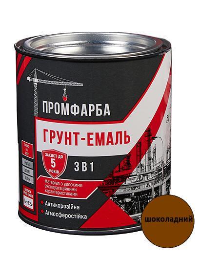 Грунт-эмаль антикоррозионная 3в1 ПРОМКРАСКА 0,8 кг 600 мл Шоколадный (3014750562) Грунт-эмаль антикоррозионная 3в1 ПРОМКРАСКА 0,8 кг 600 мл Шоколадный (3014750562)